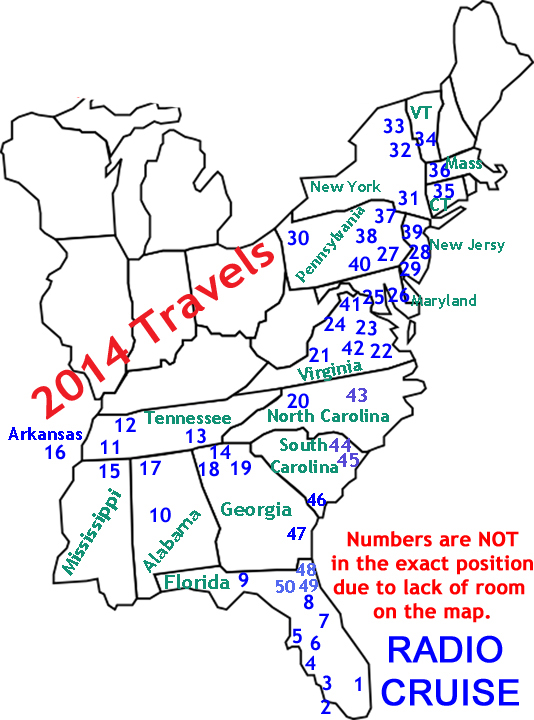 USA travels of the two RV Gypsies in 2014